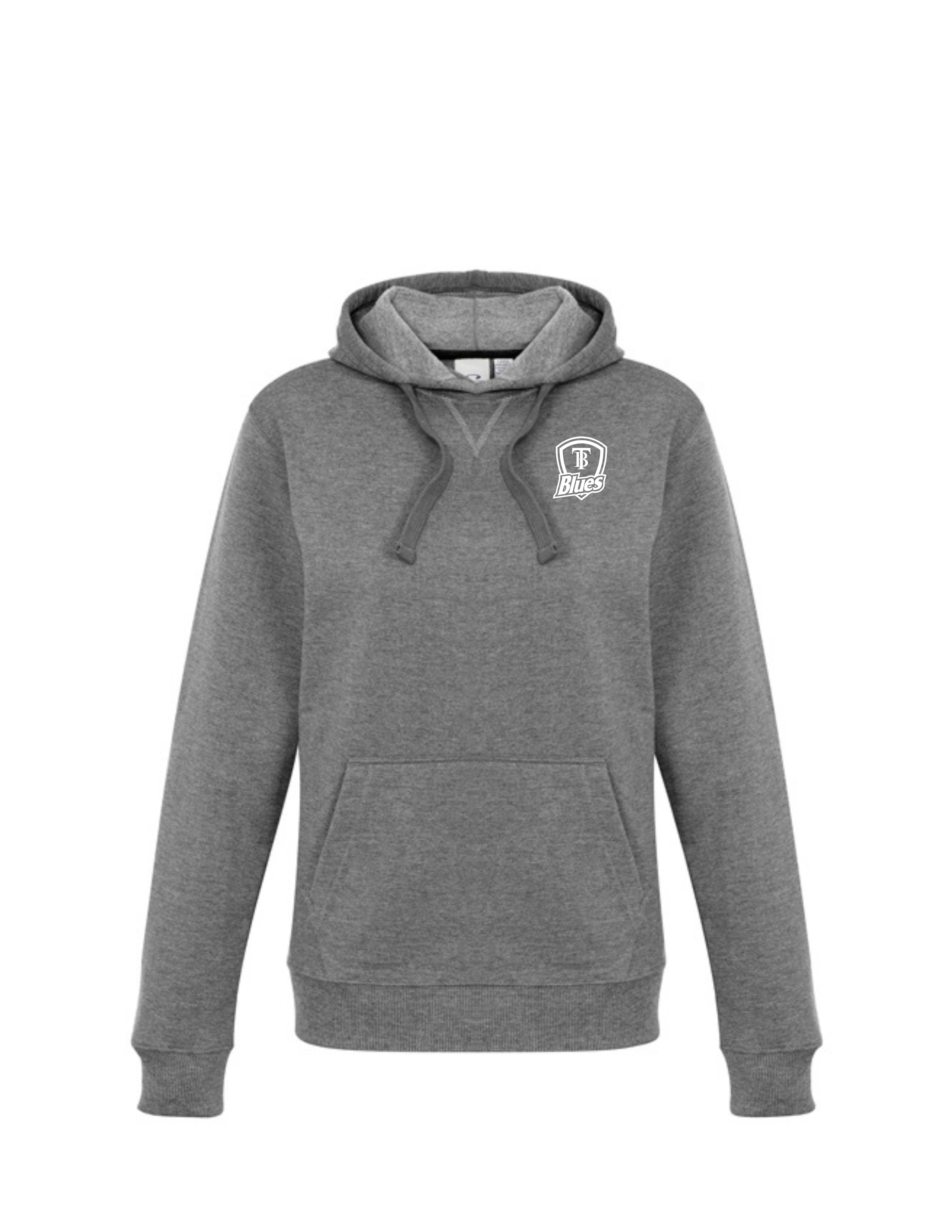 Tumby Bay Blues Ladies Navy Grey Crew Hoodie Logo Embroidered SW760L
