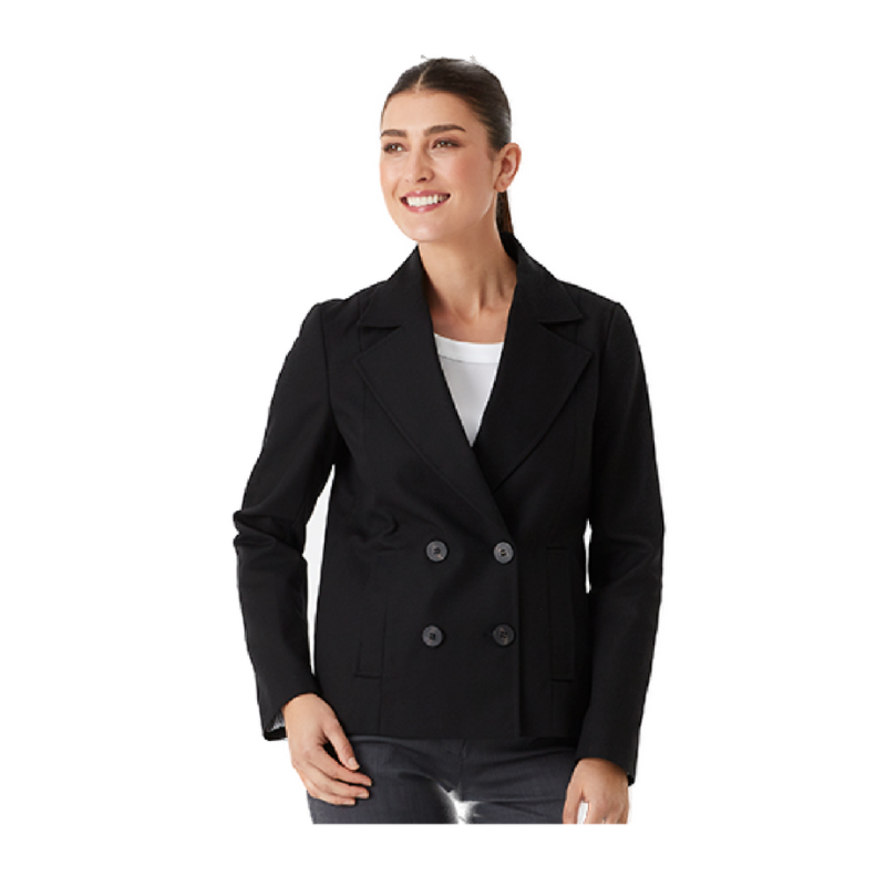 NNT Womens Business Pea Coat Classic Fit Double Breast Formal Blazer CAT1D1-Collins Clothing Co