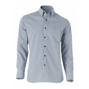 NNT Men Formal Gingham Long Cotton Blend Check Shirt Business Classic Fit CATDR4-Collins Clothing Co