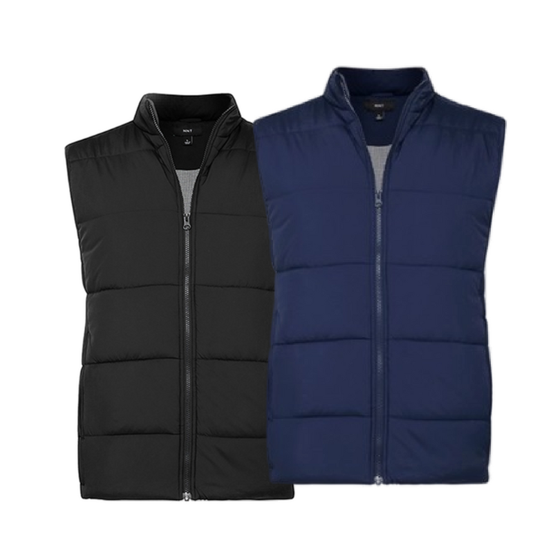 NNT Mens Puffer Jacket Zip Neck Winter Warm Comfy Sleeveless Vest CATF2A-Collins Clothing Co