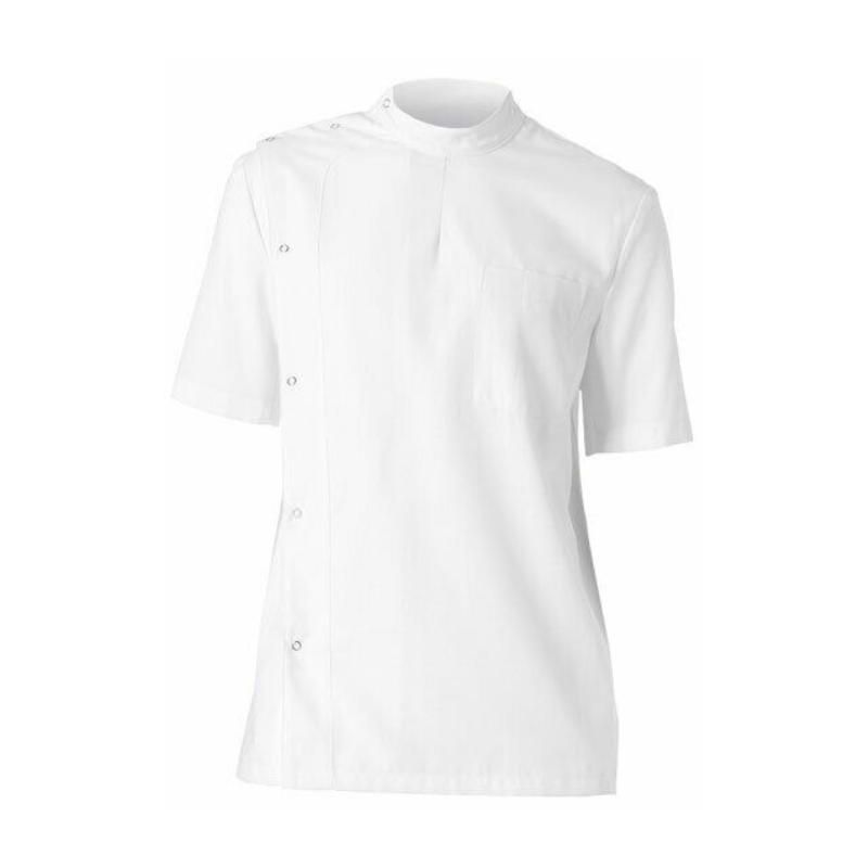 NNT Unisex Adults Neatron Stud Front Jacket Chef White Classic Fit Work CATP2H-Collins Clothing Co