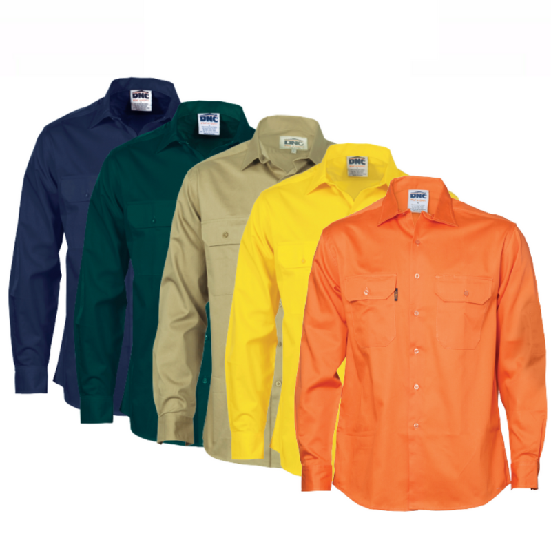 DNC Workwear Cool-Breeze Work Shirt - Short Sleeve Lightweight Cotton 3208