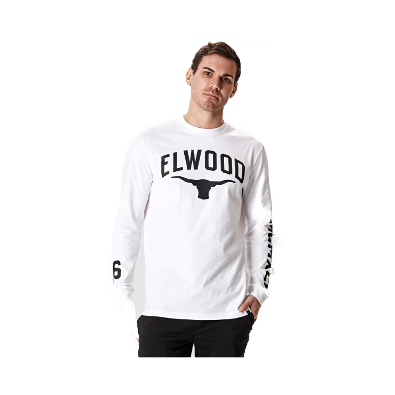 Elwood Mens  Workwear 96 Long Sleeve Tee Work Casual Comfortable T Shirt  EWD830-Collins Clothing Co