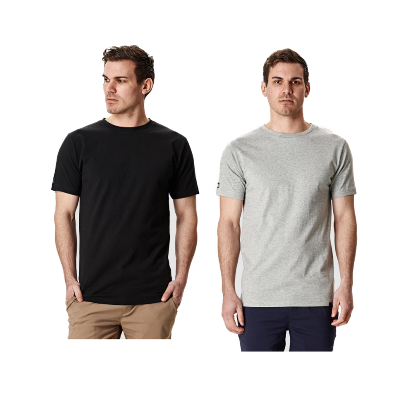 Elwood Mens Basic Tee Combed Cotton  Short Sleeve Stretch T-Shirt Work EWD815-Collins Clothing Co