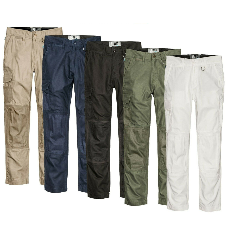 Womens Elwood Utility Work Pants Stretch Canvas Phone Pocket Tradie Tough EWD501-Collins Clothing Co