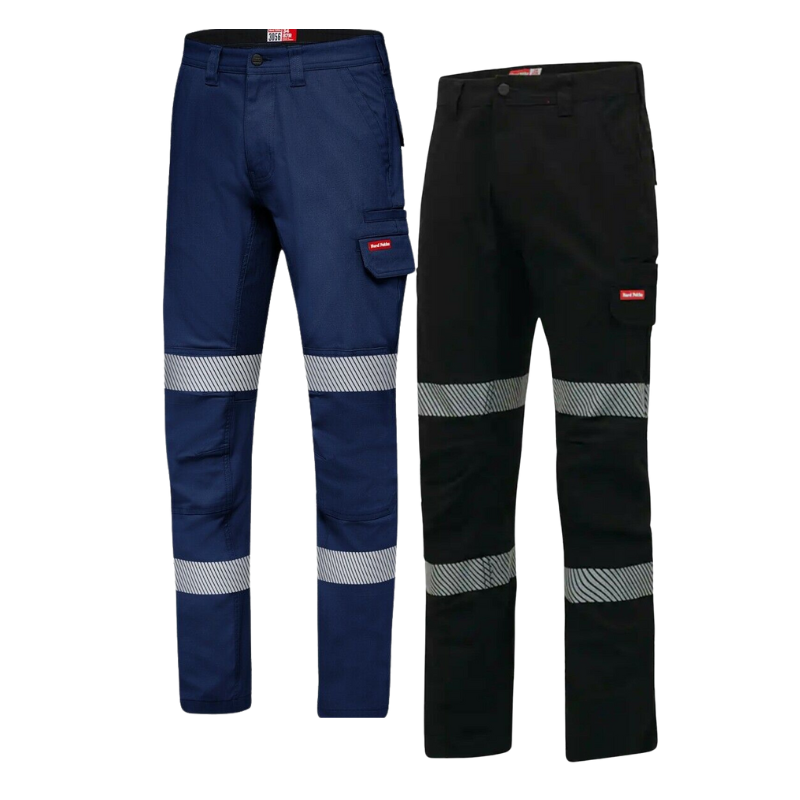 Hard Yakka Canvas Cargo Pant Tough Double Layer Knees Reflective Stretch Y02855-Collins Clothing Co