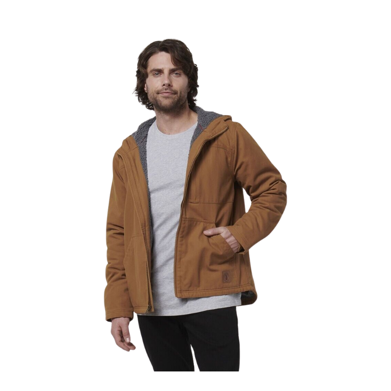 Clearance! Hard Yakka Mens Heritage Canvas Hooded Insulated Zip Jacket Y06744-Collins Clothing Co