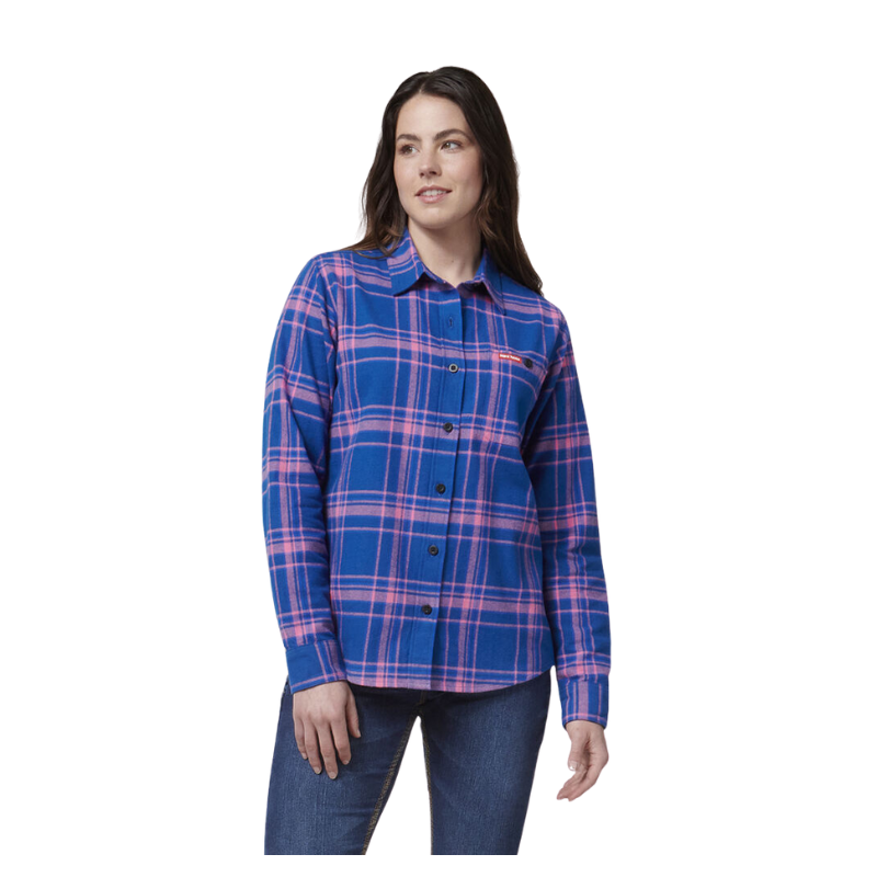 Clearance! Hard Yakka Womens Check Flannie Relaxed Fit Smart Shirt Y08744-Collins Clothing Co