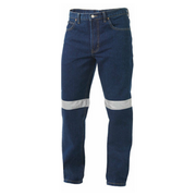 KingGee Mens Reflective Work Jean Classic Reinforced Denim Pants Workwear K53030-Collins Clothing Co