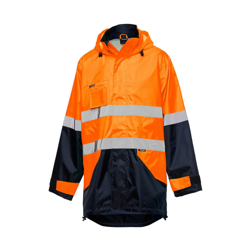 KingGee Lightweight Spray Jacket Waterproof All Season Safety Hi-Vis K55200-Collins Clothing Co
