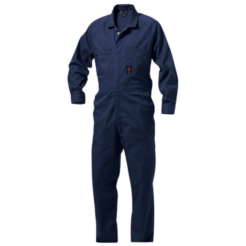 KingGee Mens Polycotton Combo Overall Coverall Work Safety Nickel Stud K01190-Collins Clothing Co