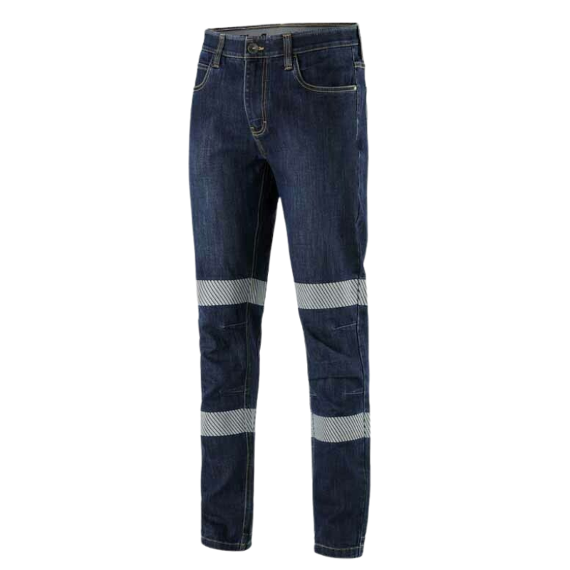 KingGee Mens Urban Coolmax Bio Motion Stretch Jeans Taped Denim Work K53007-Collins Clothing Co