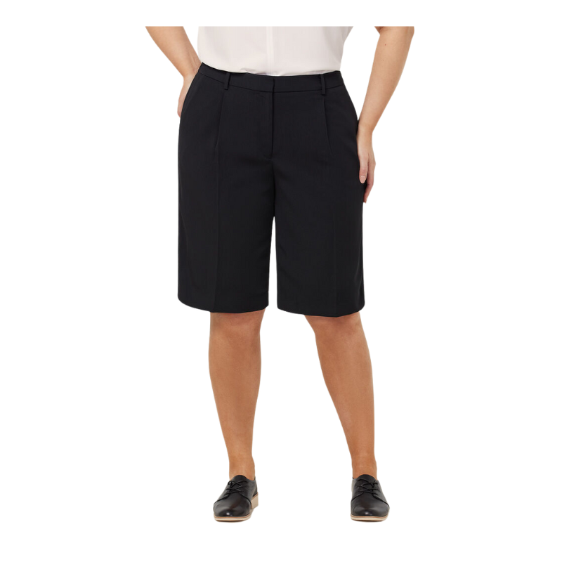 NNT Womens Crepe Lightweight Comfy Stretch Relaxed Knee Length Short CAT3YE-Collins Clothing Co