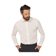 NNT Mens Cotton Beathable Comfy Slim Fit Collared Long Sleeves Shirt CATJJT-Collins Clothing Co