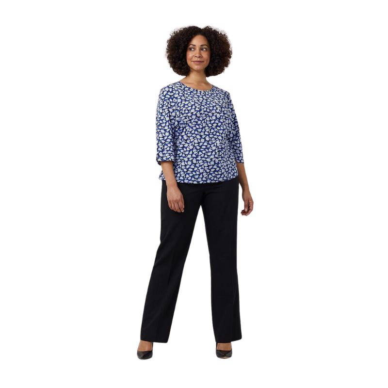 NNT Womens 4 Pack Antibacterial Petal Print Comfy Classic 3/4 Sleeve Top CATUFN-Collins Clothing Co