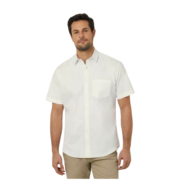 NNT Mens Avignon Short Sleeve Business Shirt Comfort Lightweight Casual CATJDN-Collins Clothing Co
