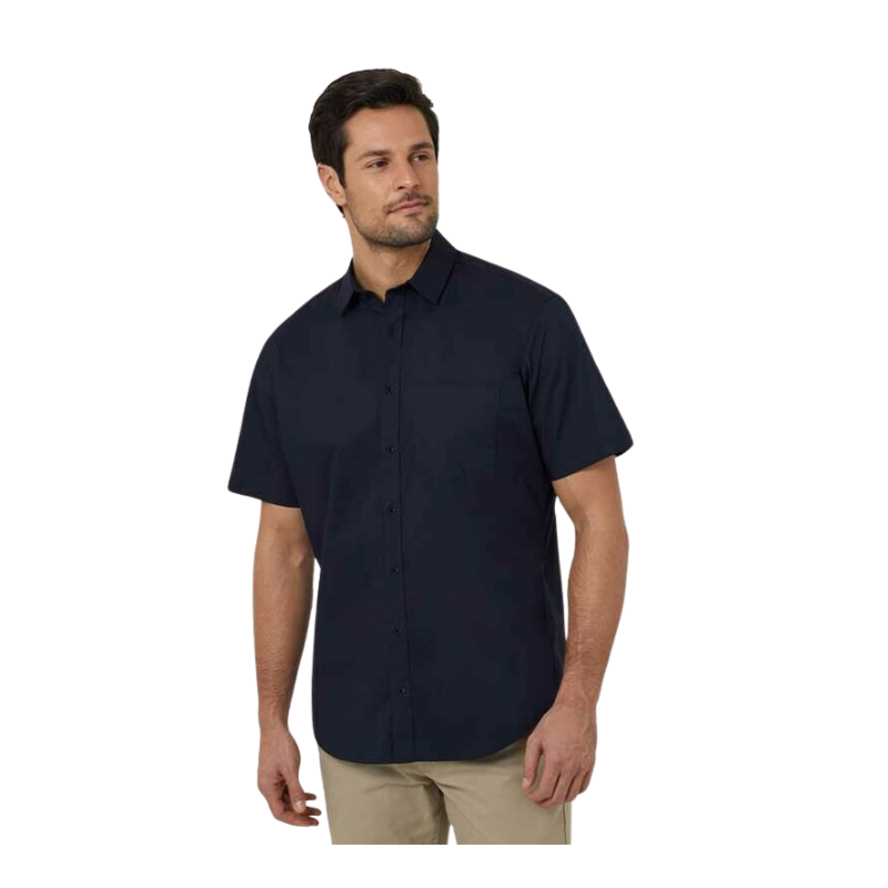 NNT Mens Avignon Short Sleeve Business Shirt Comfort Lightweight Casual CATJDN-Collins Clothing Co