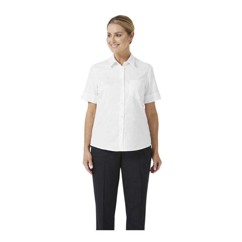 NNT Womens Business Stretch Twill Short Sleeve Formal Shirt Comfy Classic CATUHM-Collins Clothing Co