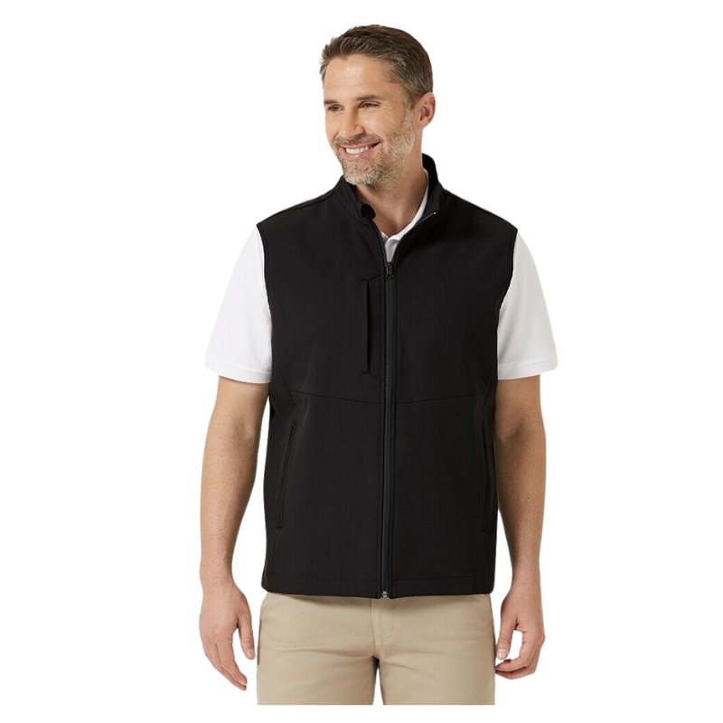 Mens NNT Warm Bonded Fleece Sleeveless Zip Vest Black Navy Business Smart CATF2H-Collins Clothing Co