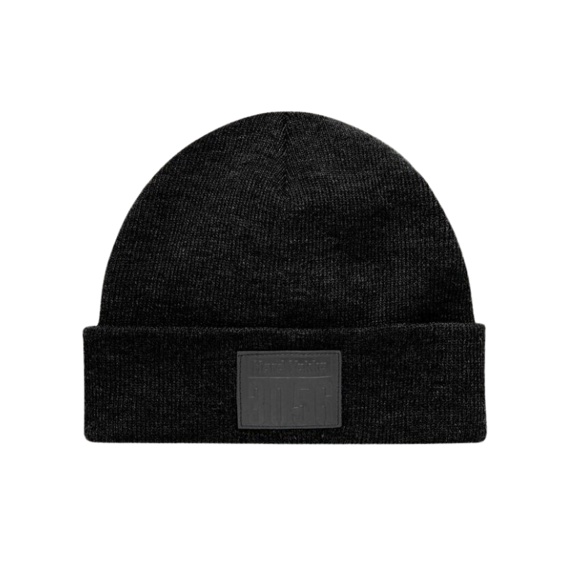Hard Yakka Men Beanie Snug Fit Relaxed Top Leather Look Embossed Logo Y22370-Collins Clothing Co