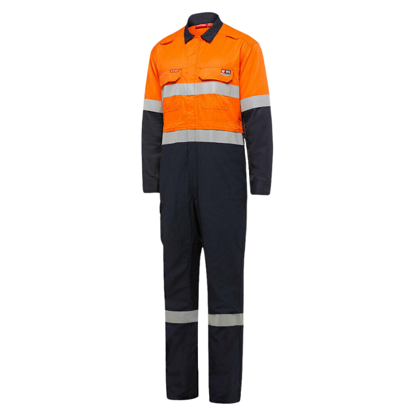 Hard Yakka Safety SheildTec Fire Resistant Coverall Overall Taped Hi-Vis Y00055-Collins Clothing Co