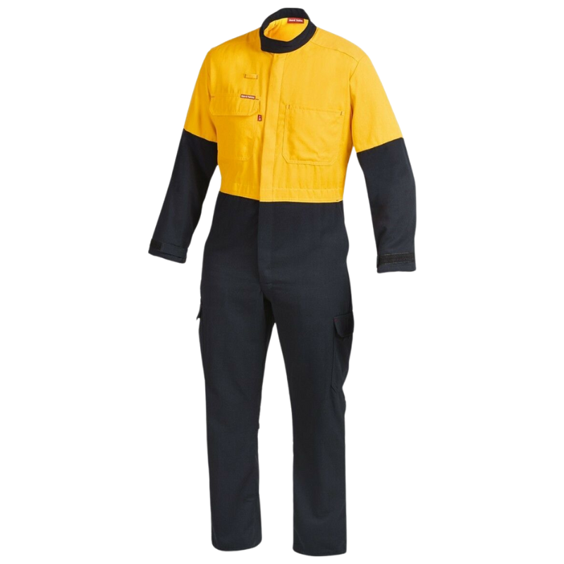 Mens Hard Yakka Protect Hi-Vis 2 Tone Tecasafe Plus Coverall Safety FR Y00302-Collins Clothing Co