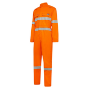 Hard Yakka Safety SheildTec Fire Resistant Coverall Overall Taped Hi-Vis Y00080-Collins Clothing Co