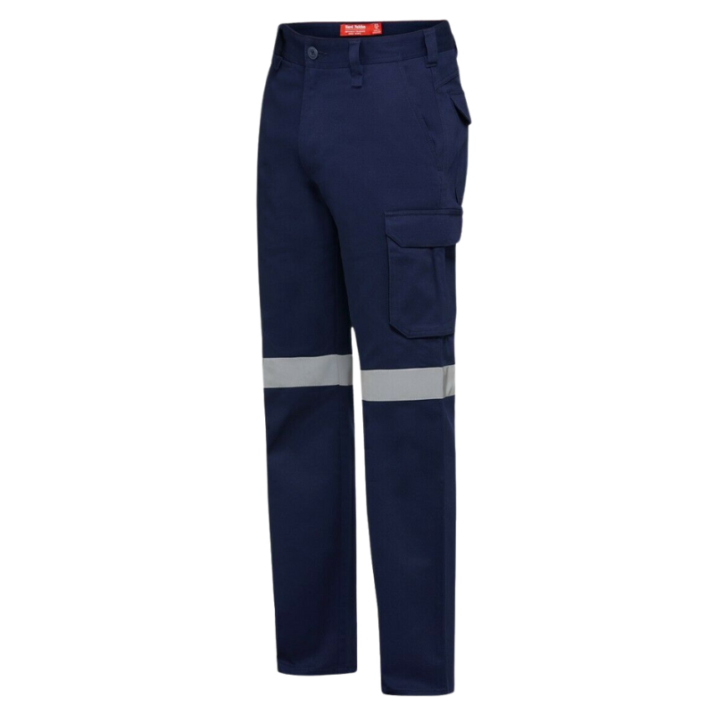 Mens Hard Yakka Gen Y Cargo Cotton Drill Pants Safety Taped Heavy Duty Y02750-Collins Clothing Co