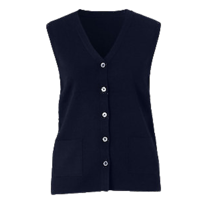NNT Womens Wool Rich V Neck Vest Classic Ribbed Trim Vest CAT51D-Collins Clothing Co