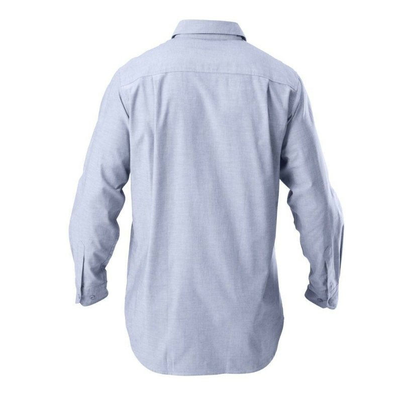 Hard Yakka Long Sleeve Chambray Light Business Cotton Work Shirt Y07528-Collins Clothing Co