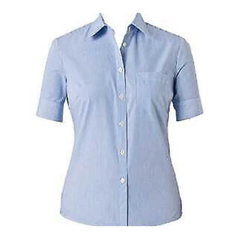 NNT Womens Cotton Blend Balance Stripe S/S Sction BK Shirt Business Shirt CAT47A-Collins Clothing Co