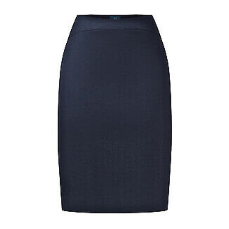 NNT Womens Sharkskin Detail Pencil Skirt Box Pleats Business Comfort CAT2L3-Collins Clothing Co