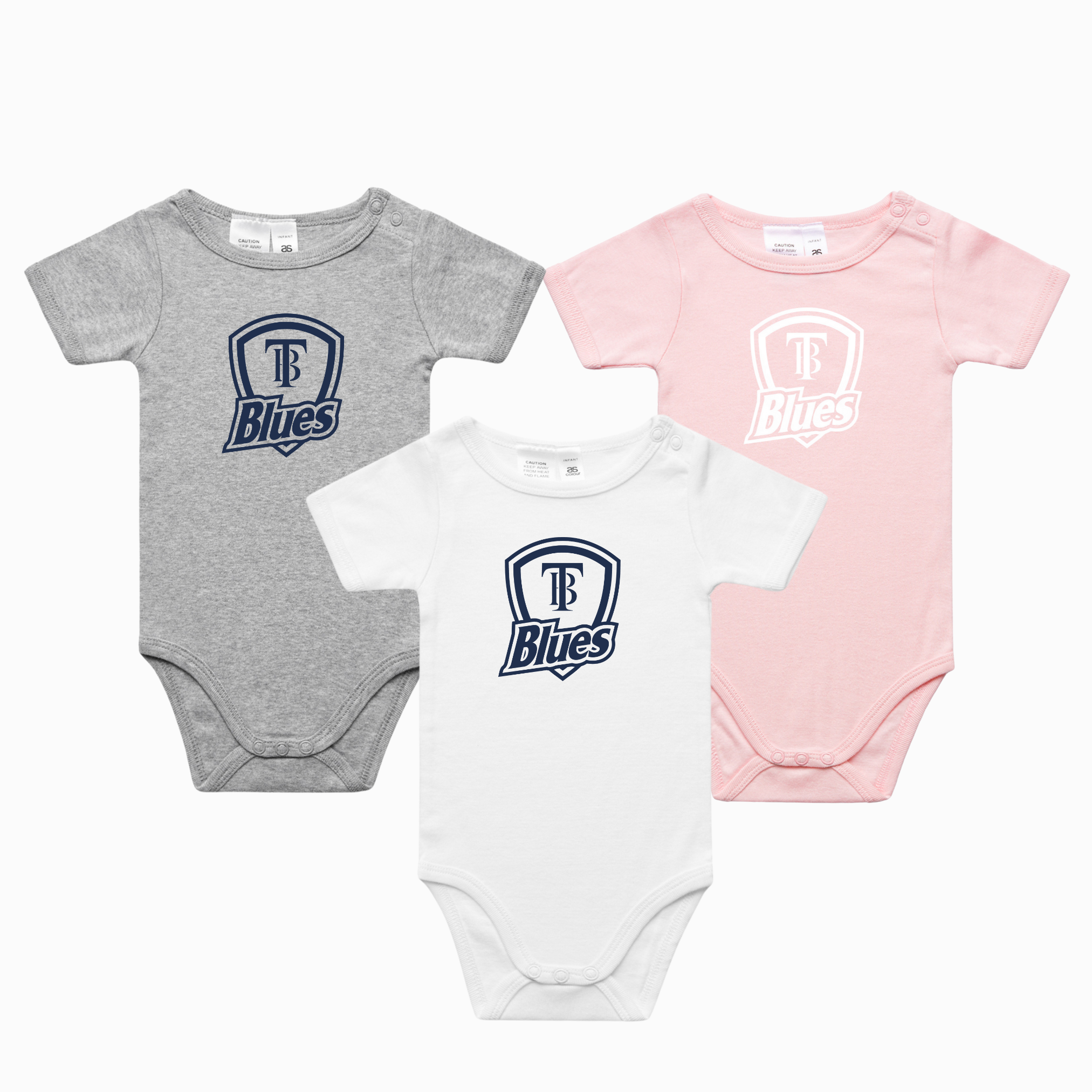 Tumby Bay Blues Organic Infant Mini Me One Piece Tee 3003-Collins Clothing Co