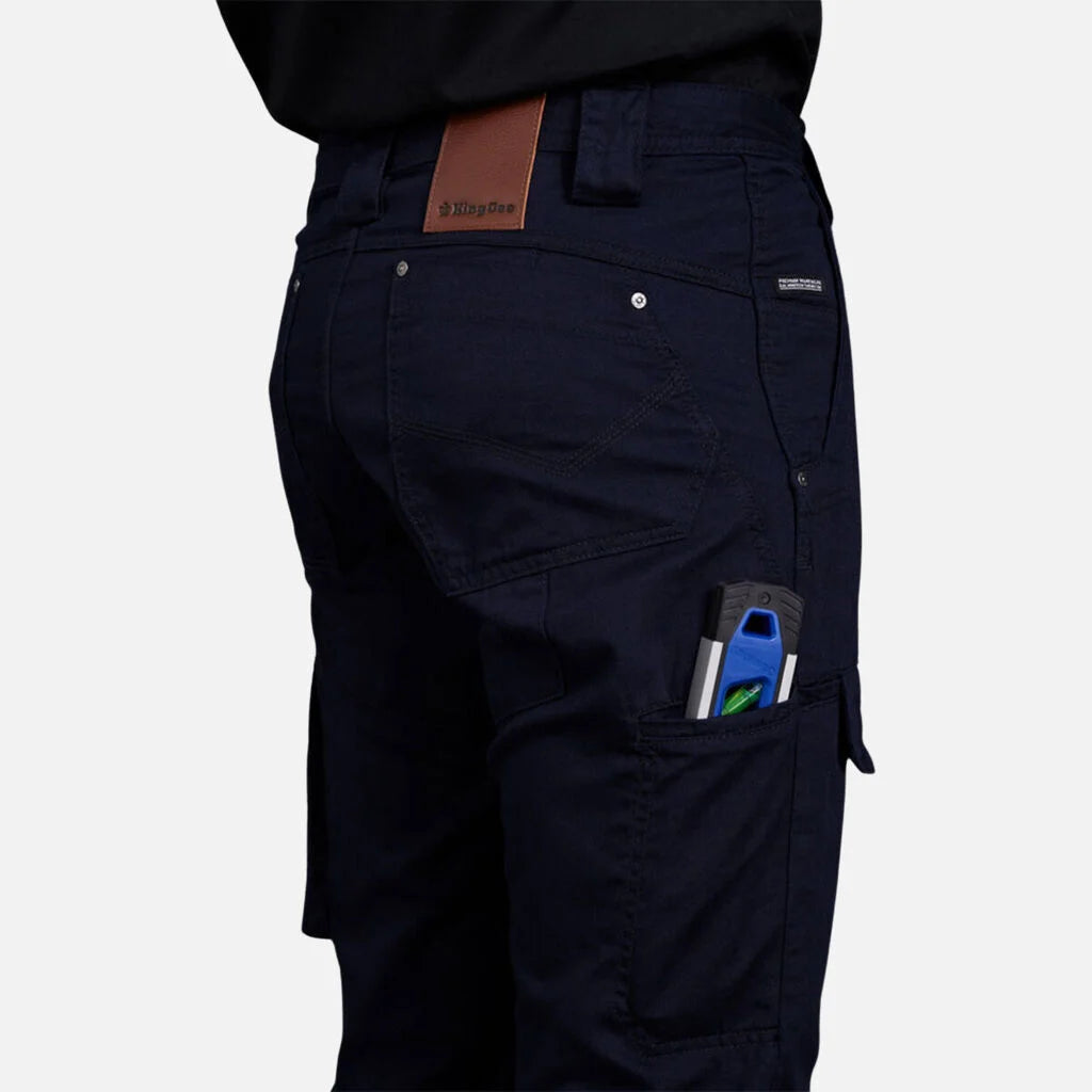 Mens KingGee Narrow Fit Tradie Pants Summer Lightweight Cool Cotton Drill K13290
