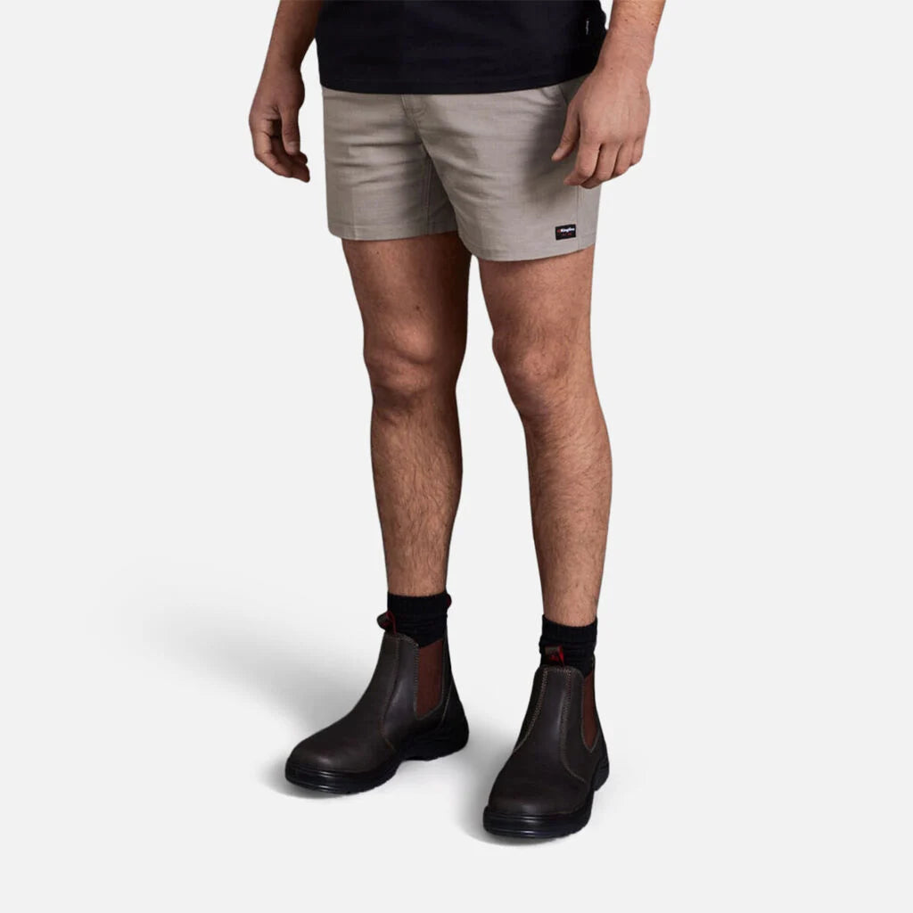 SUPER SALE! KingGee Mens Tradies Comfort Waist Short Shorts FREE Flex Cap K17012