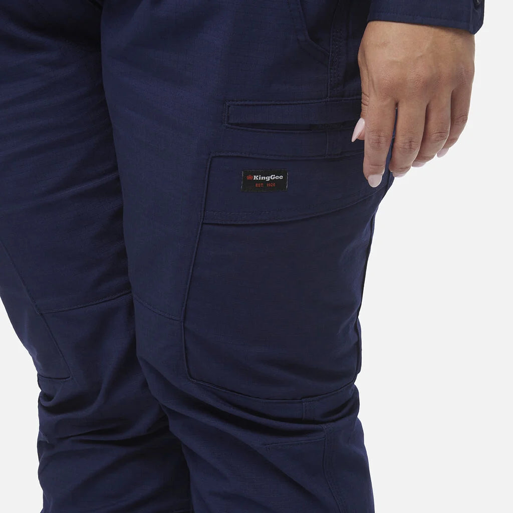 SUPER SALE! KIngGee Womens Workcool Cargo Work Pants FREE Stretch Belt K43012