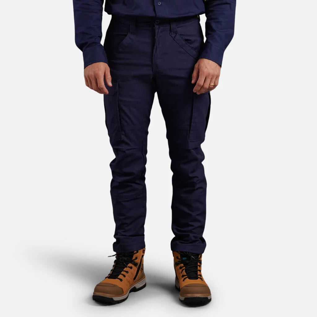 SUPER SALE KingGee Mens Tradies Safety Work Cargo Pants FREE Stretch Belt K69860