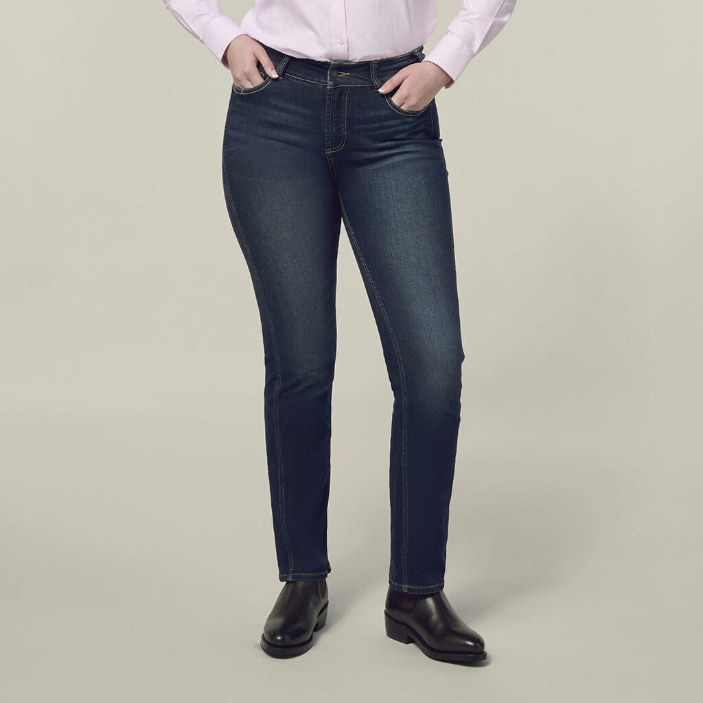 Hard Yakka Womens New Mustang SignatureRegular Fit Jeans Indigo Y08108