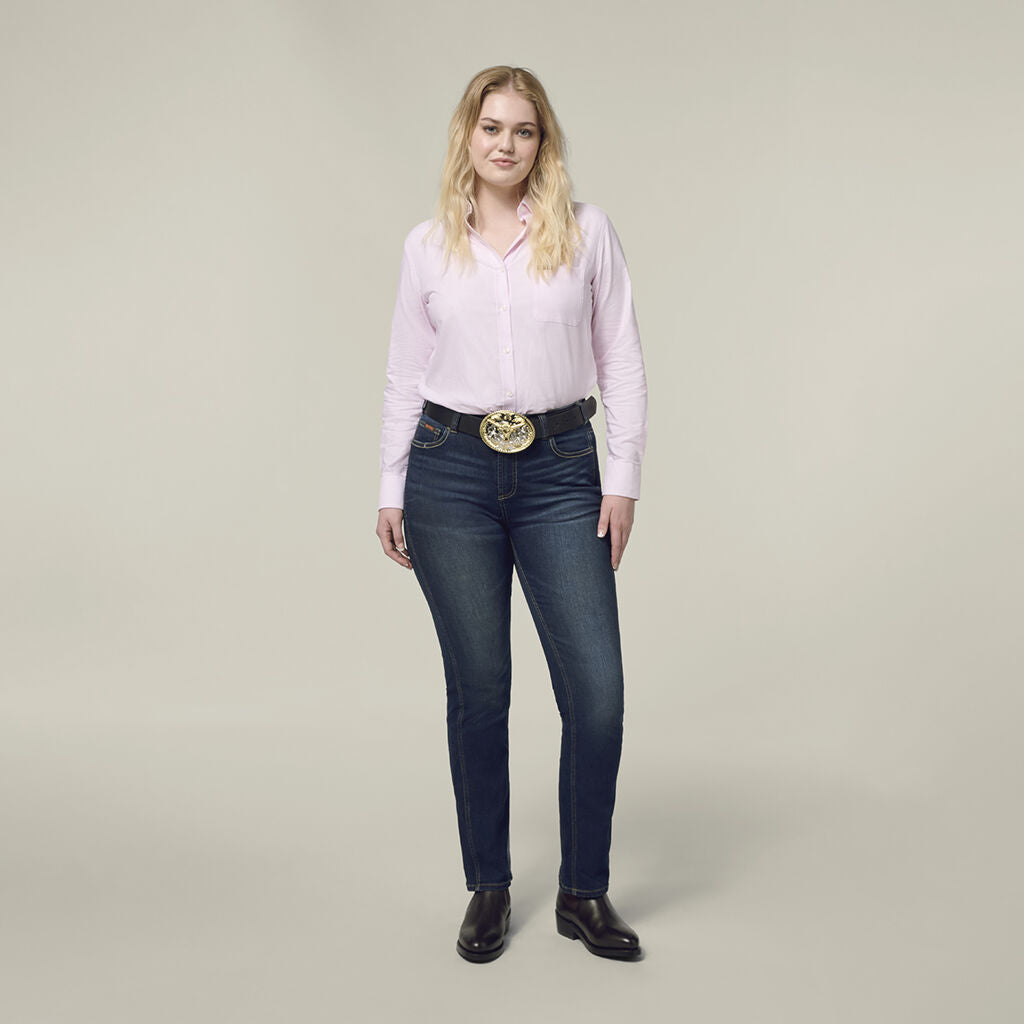 Hard Yakka Womens New Mustang SignatureRegular Fit Jeans Indigo Y08108