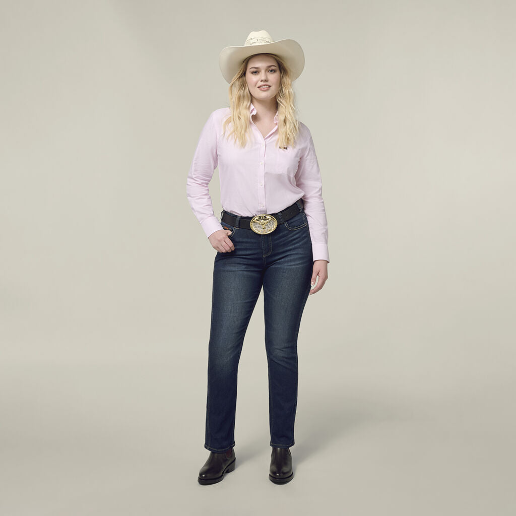 Hard Yakka Womens New Mustang SignatureRegular Fit Jeans Indigo Y08108