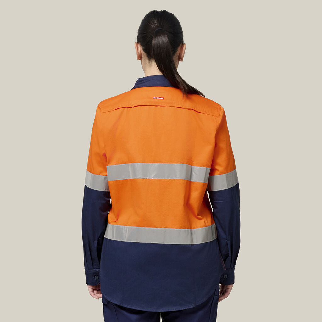 Hard Yakka Women’s Core Hi-Vis 2Tone Vented Shirt & Workcool Pants Uniform Set HYSET006