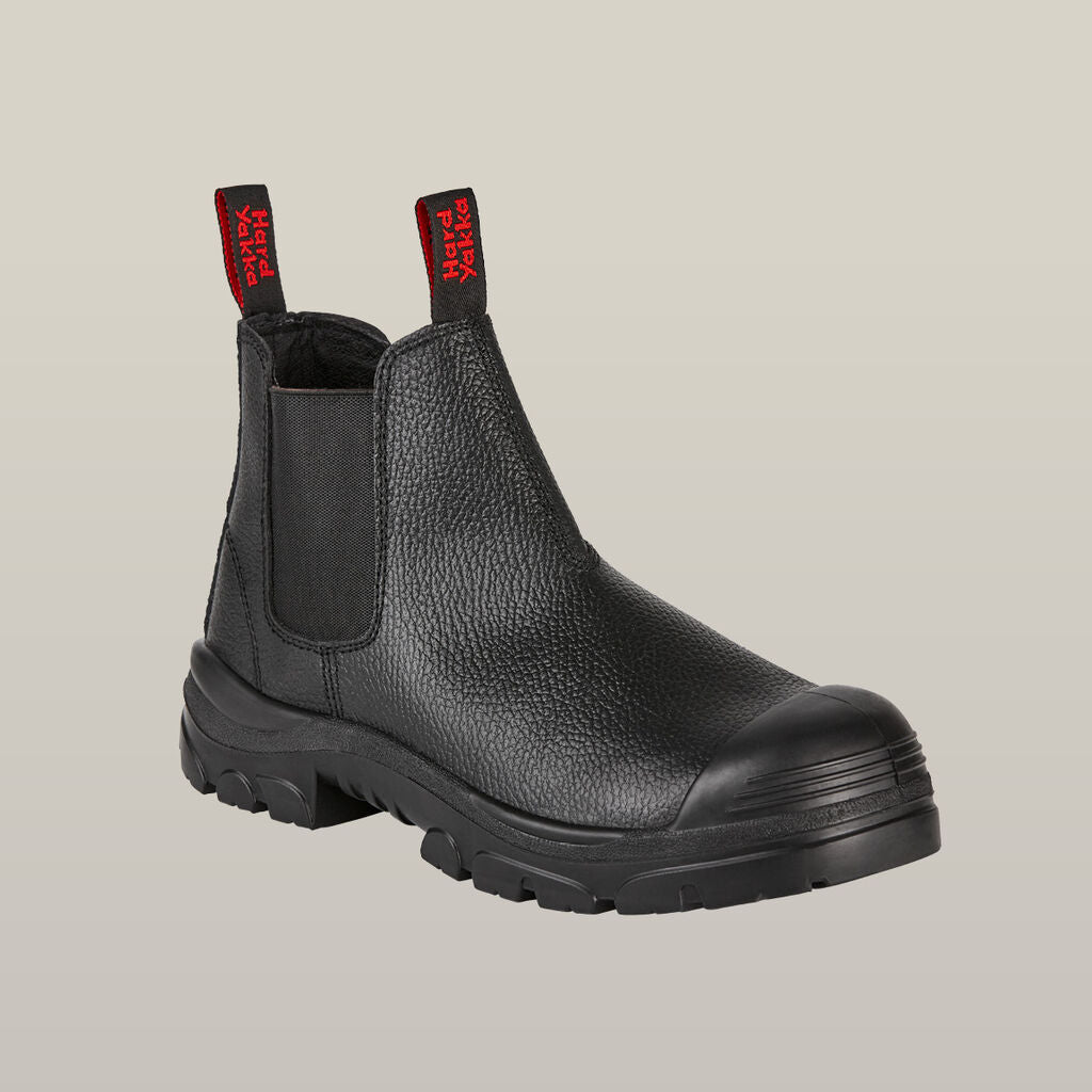 SUPER SALE! Hard Yakka Mens Grit Steel Toe Safety Boots FREE 5Pack Sock Y60088