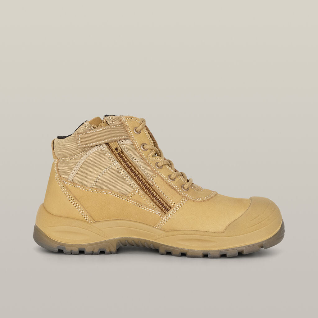 SUPER SALE! HARD YAKKA Utility Zip Steel Toe Safety Boot FREE 5Pack Sock Y60120
