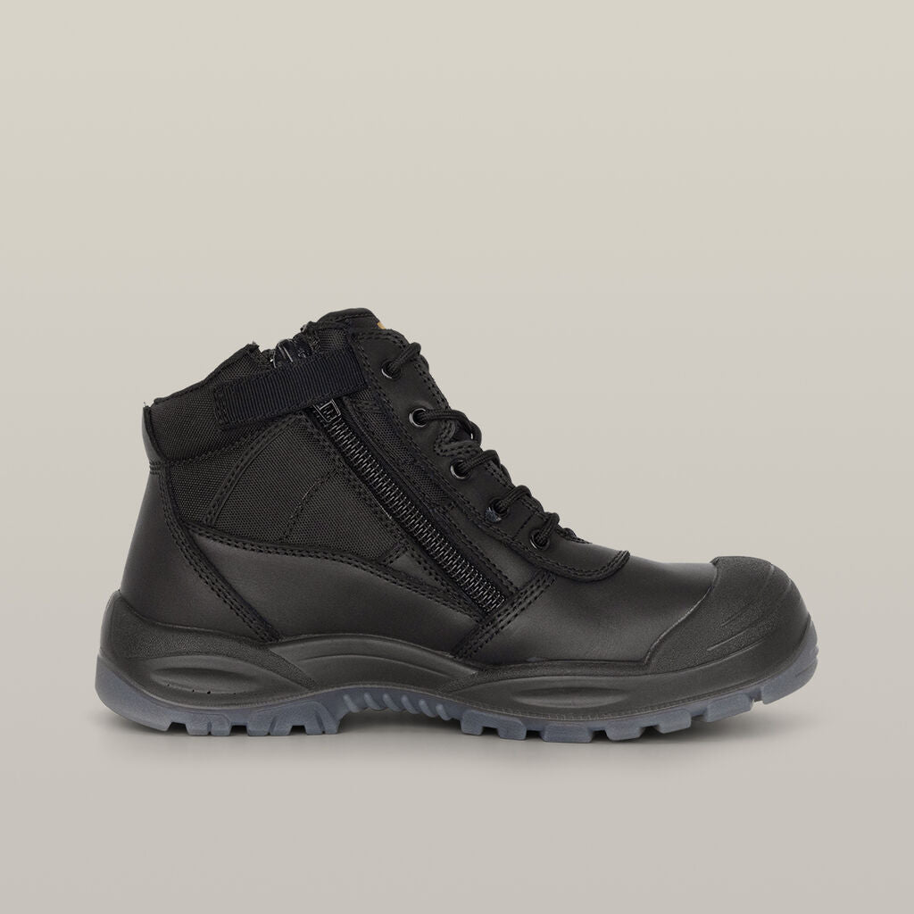 SUPER SALE HARD YAKKA Utility Zip Steel Toe Safety Boot FREE 5Pack Sock Y60125