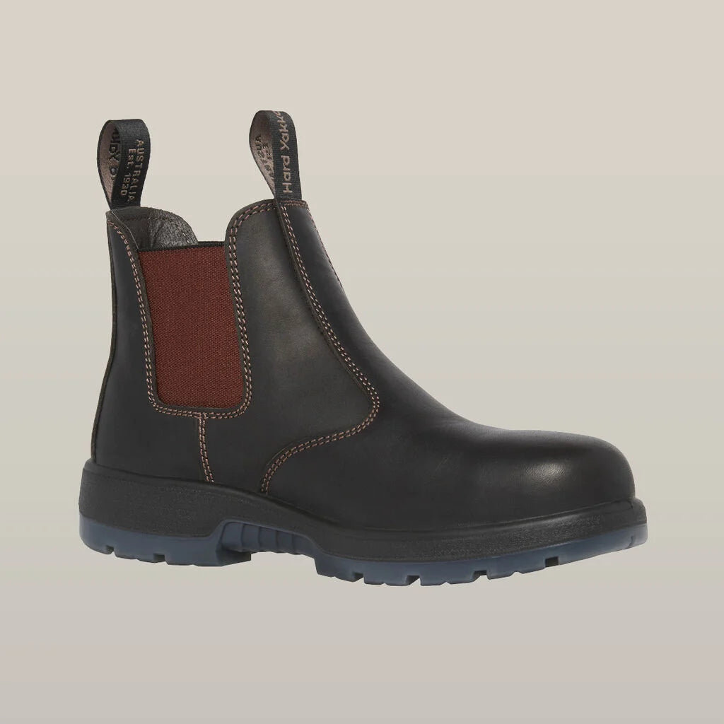 SUPER SALE! Hard Yakka Mens Pull on Steel Toe Safety Boot FREE 5Pack Sock Y60177