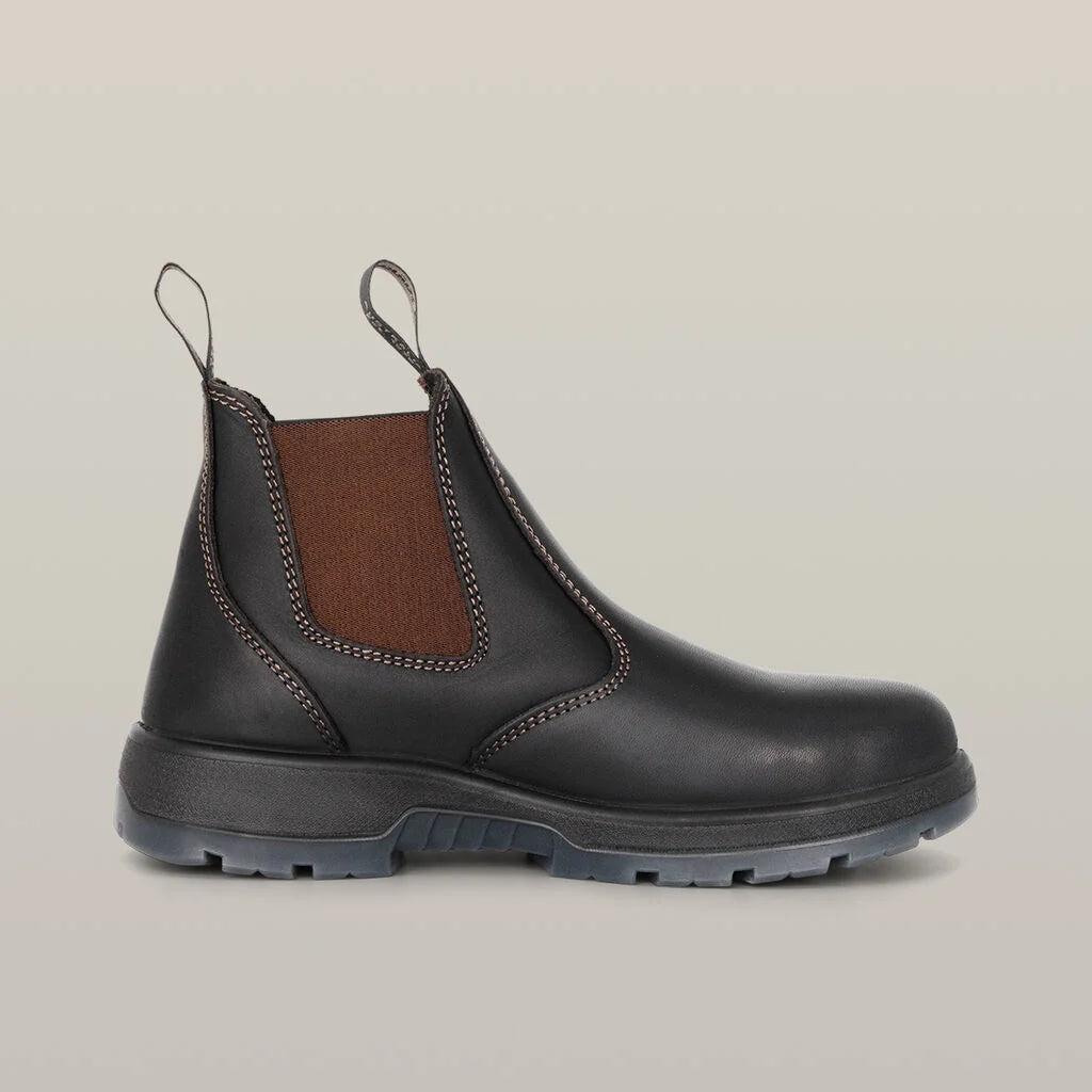 SUPER SALE! Hard Yakka Mens Pull on Steel Toe Safety Boot FREE 5Pack Sock Y60177