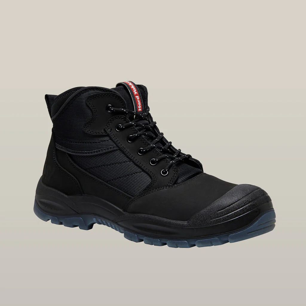 SUPER SALE! Hard Yakka Nite Vision Leather Work Boots FREE 5 Pack Sock Y60235