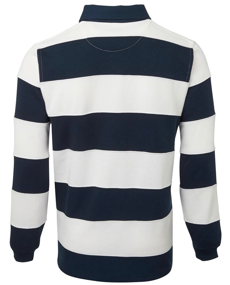 Tumby Bay Blues Unisex Striped Rugby Shirt Logo Embroidered Navy/White 3SR-Collins Clothing Co