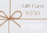 Collins Clothing Co eGift Card-Collins Clothing Co
