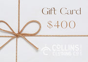 Collins Clothing Co eGift Card-Collins Clothing Co